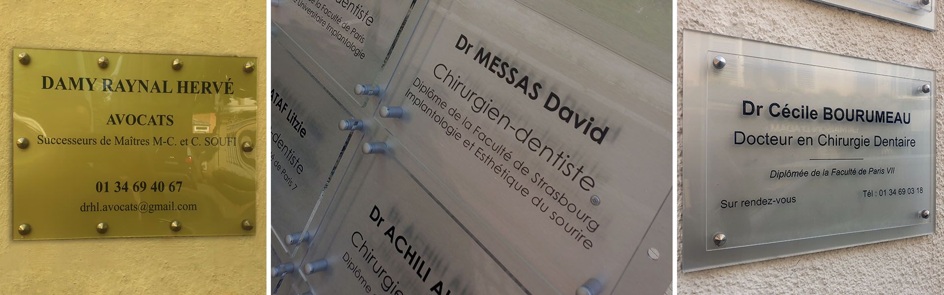 exemple de plaque professionnelle